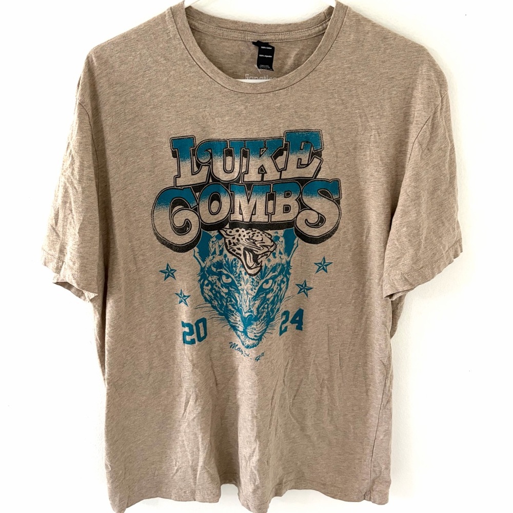 Fanatics Luke Combs Jacksonville Jaguars 2024 Concert Graphic T-Shirt, Size: XL